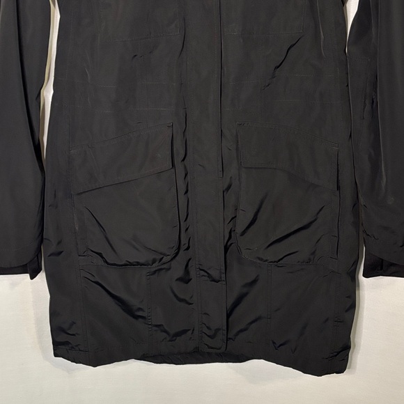 Athleta Mid-length Jacket Hooded Black Size XXS - Picture 3 of 11